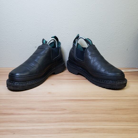 Georgia Giant Women's Size 8 Romeo Slip On Shoes Black Leather Workwear - Picture 3 of 8
